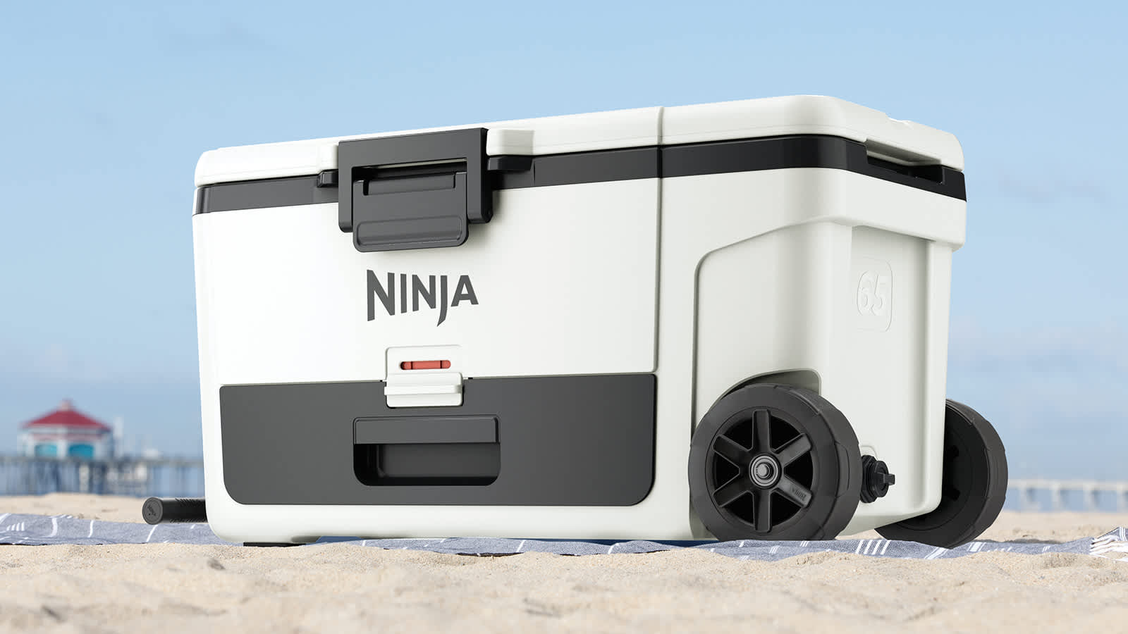 Ninja FrostVault 61L XL Capacity Cooler with Wheels in White